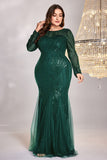 Sparkly Royal Blue Mermaid Long Mother of the Bride Dress