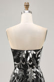 Sparkly Bodycon Sequins Little Black Dress with Beading