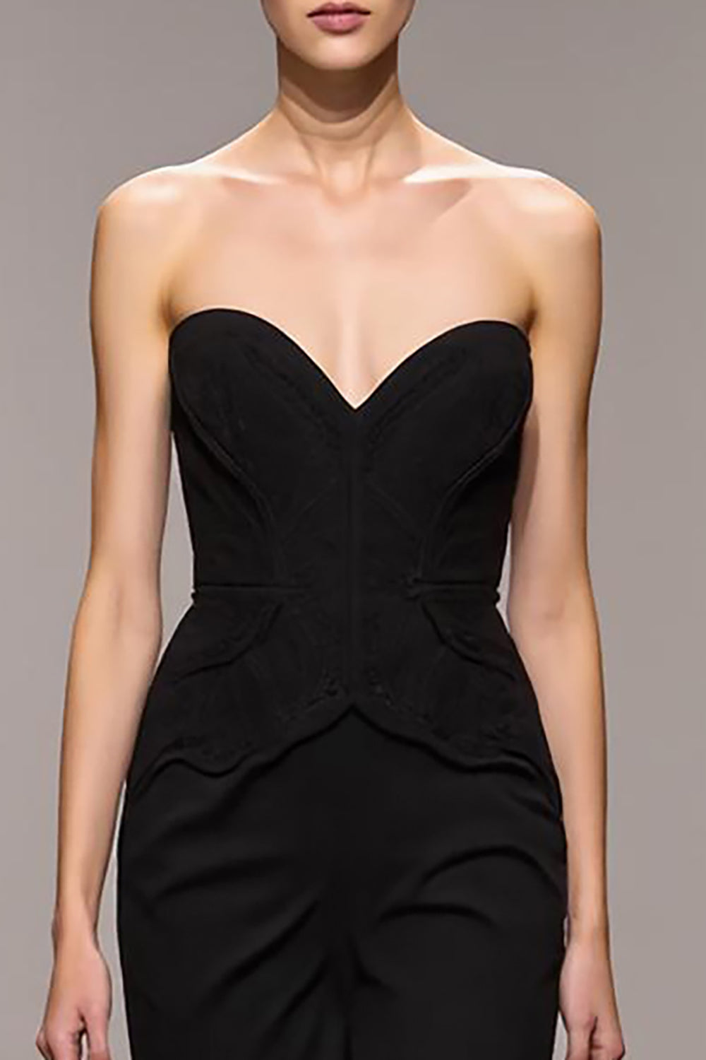 Mermaid Black Sweetheart Long Evening Dress with Slit