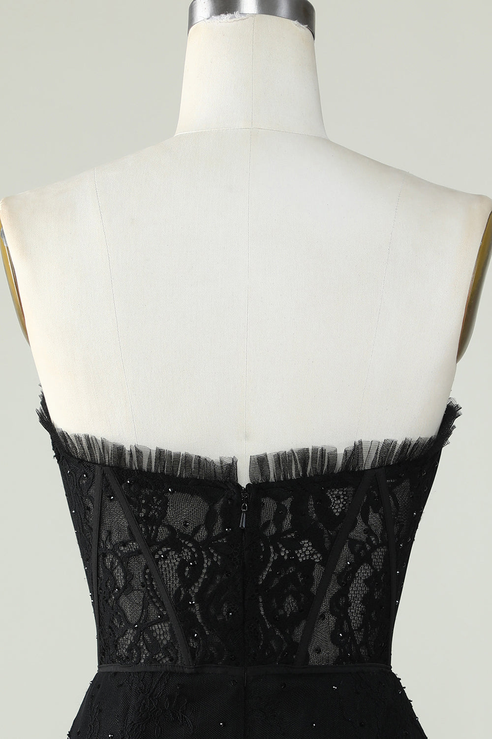 Strapless Little Black Dress with Beading
