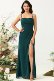 Pine A Line Corset Chiffon Bridesmaid Dress with Open Back