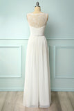 Burgundy V Neck Lace A Line Long Formal Dress