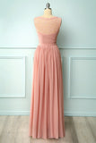 Burgundy V Neck Lace A Line Long Formal Dress