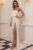 One Shoulder Sequins Mermaid Long Formal Dress