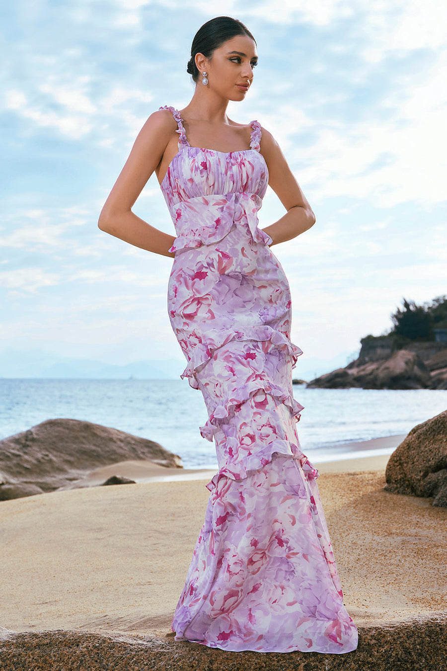 Print & Floral Bridesmaid Dresses