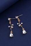 Golden Bridal Necklace Earring Set For Wedding