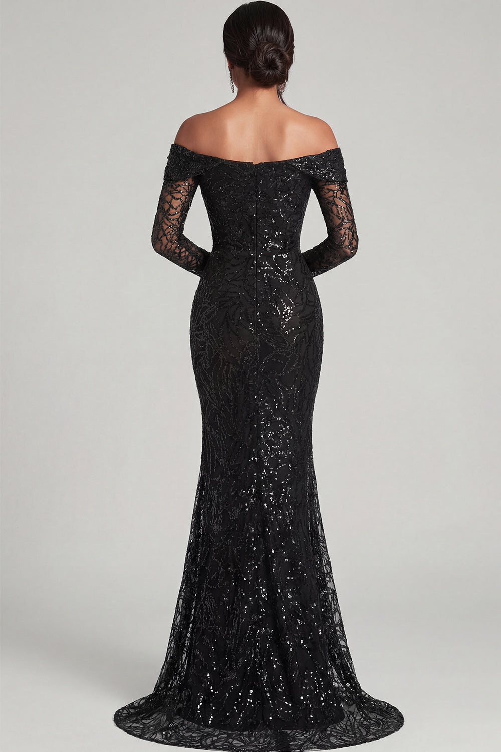 long sequin evening dresses uk Evening Party Dresses for Women Long Sleeve Sequin Side Split