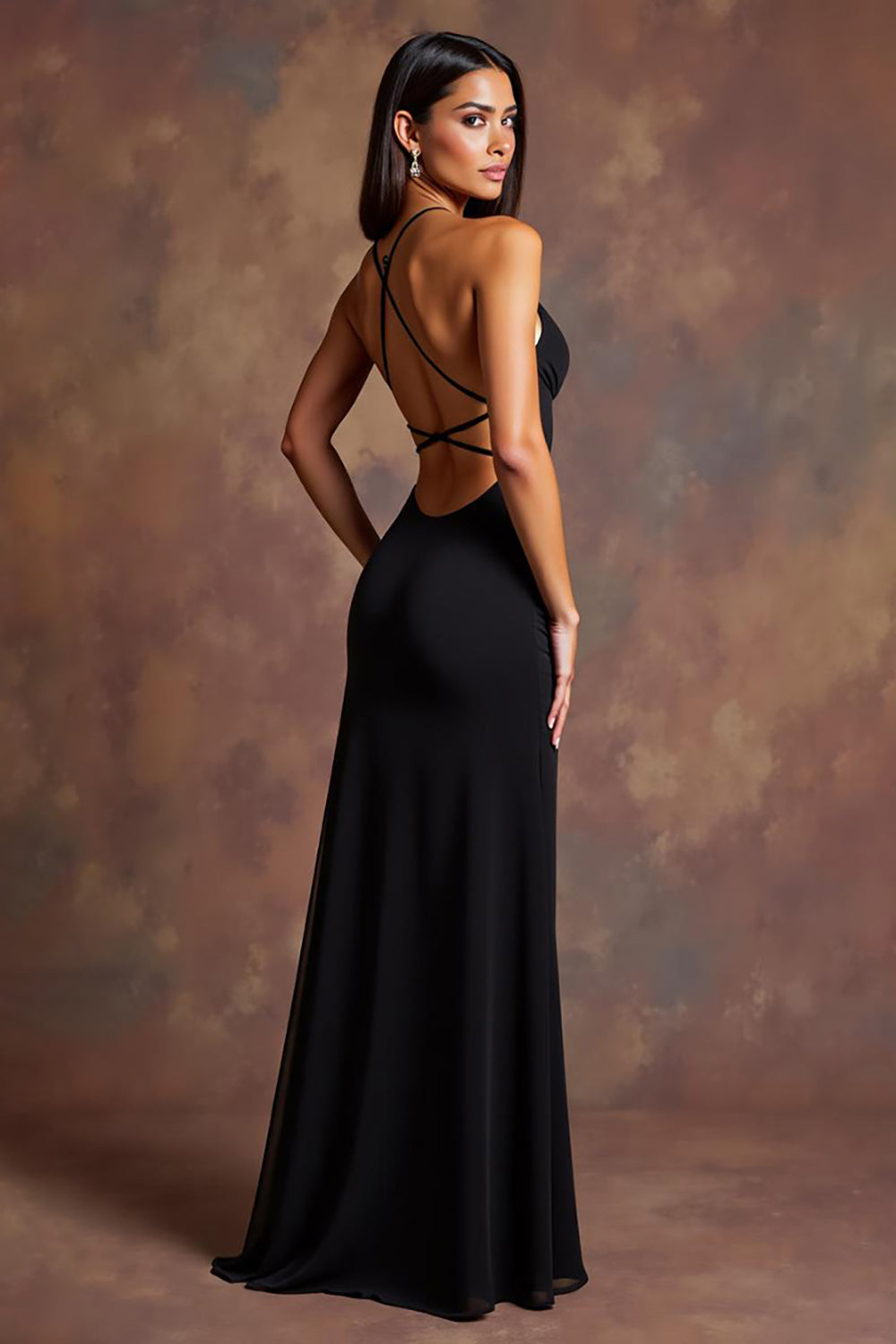 black satin prom dress uk Black Satin Slinky Prom Dress