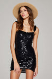 Sparkly Bodycon Little Black Dress