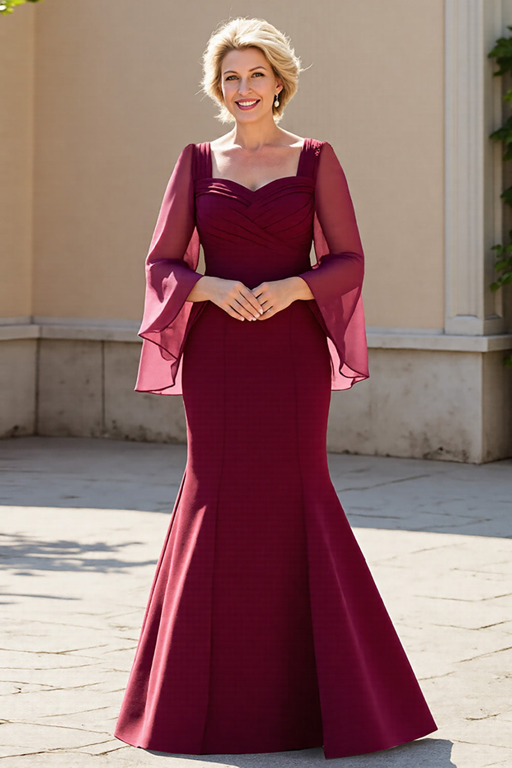 chiffon mother of the bride dresses uk Elegant Mother Of The Bride Dress With Sleeves,chiffon Mother Dress