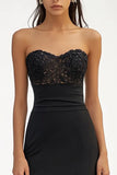 Black Sweetheart Long Formal Dress