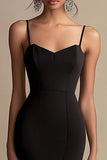 Mermaid Ruffled Little Black Dress