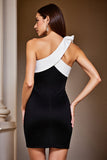 One Shoulder Bodycon Little Black Dress