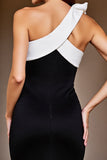 One Shoulder Bodycon Little Black Dress