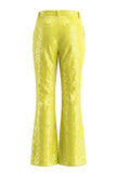 Silver Sequined Peak Lapel Women Prom Suits With Sash