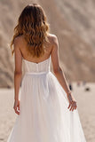 Strapless Ivory A Line Long Wedding Dress