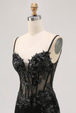 Sparkly Sequins Dark Green Bodycon Backless Corset Mini Prom Dress