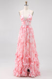 Floral Homecoming Dress with Pearls