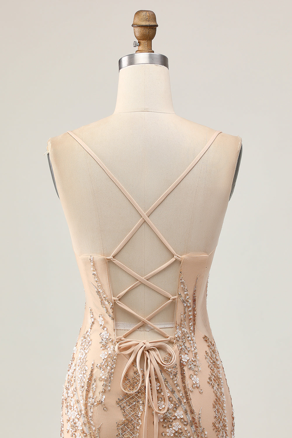 WEDTREND Women Sparkly Champagne Short Prom Dress Beaded Spaghetti Straps Sequins Bodycon Cocktail Dress Wedtrend UK WEDTREND Women Sparkly Champagne Short Prom Dress Beaded Spaghetti Straps Sequins Bodycon Cocktail Dress Wedtrend UK