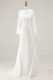 Ivory Cowl Neck Mermaid Bridal Shower Dress
