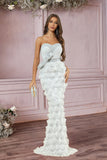 Black Strapless Mermaid Evening Dress