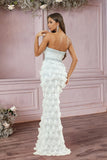 Black Strapless Mermaid Evening Dress