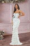 Black Strapless Mermaid Evening Dress
