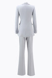 Silver Peak Lapel Double Breasted 2-Piece Women Suits