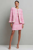 Pink Tweed 2-Piece Mini Work Dress