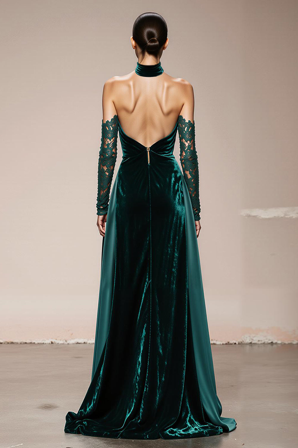 WEDTREND Women Halter Holiday Party Dress with Slit Velvet A Line Ruched Dark Green Long Evening Dress – Wedtrend UK WEDTREND Women Halter Holiday Party Dress with Slit Velvet A Line Ruched Dark Green Long Evening Dress – Wedtrend UK