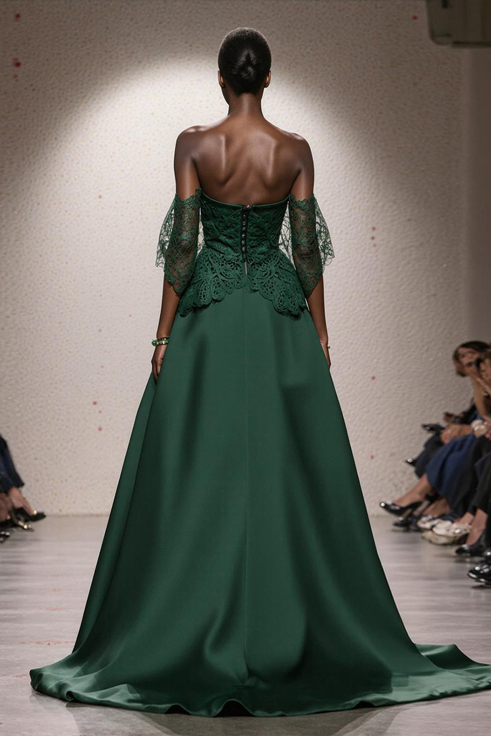 WEDTREND Women Off the Shoulder Holiday Party Dress Satin A Line Dark Green Lace Long Evening Dress Wedtrend UK WEDTREND Women Off the Shoulder Holiday Party Dress Satin A Line Dark Green Lace Long Evening Dress Wedtrend UK