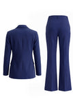 Kahki Peaked Lapel 2 Piece Single Breasted Women Suits