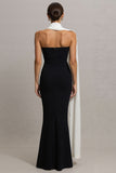 Black Strapless Mermaid Long Formal Dress