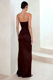 Cabernet Sweetheart Mermaid Long Formal Dress With Slit