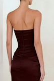 Cabernet Sweetheart Mermaid Long Formal Dress With Slit