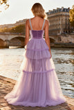 Velvet Purple Mermaid Prom Dress with Train