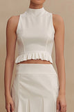 Ivory A Line 2 Piece Registry Office Wedding Dress