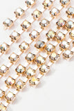 Gold Rhinestone Drop Earrings
