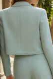 2 Piece Mint Green Single Breasted Women Suits