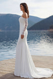 Strapless Ivory Mermaid Lace Long Wedding Dress with Court Train (Without Golves)