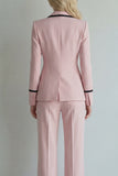 2 Piece Ivory Peak Lapel Slim Fit Women Suits
