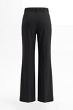 2 Piece Black Notched Lapel Women Suits with Ruffles
