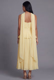 Dusty Sage Strapless A Line Ruffles Pleated Wedding Guest Dress with Sash