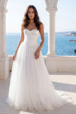 Corset Sweetheart Ivory A  Line Wedding Dress