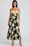 Sweetheart A Line Light Blue Wedding Guest Dress with Appliques
