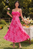Sweetheart A Line Light Blue Wedding Guest Dress with Appliques