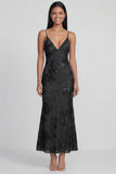 Sage Green Mermaid Floral Wedding Guest Dress with Lace-up Back
