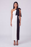 Fuchsia and Red Sheath Formal Dress with Slit