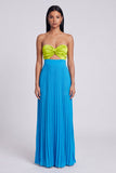 Sweetheart A Line Cut Out Green and Blue Formal Dress