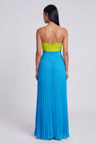 Sweetheart A Line Cut Out Green and Blue Formal Dress